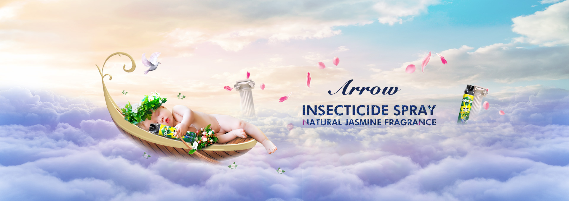 insecticide spray natural jasmine fragrance 600ml ARROW